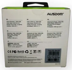 Open Box Ausdom Full Hd 1080p Wide Angle View Webcam