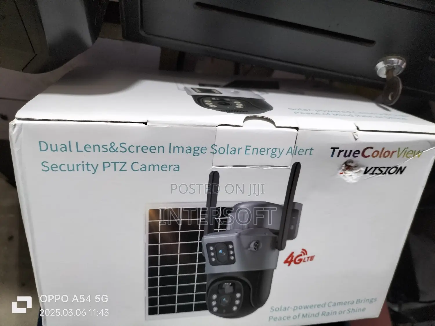 5mp Solar Powered 4g Simcard PTZ CCTV Camera Wireless