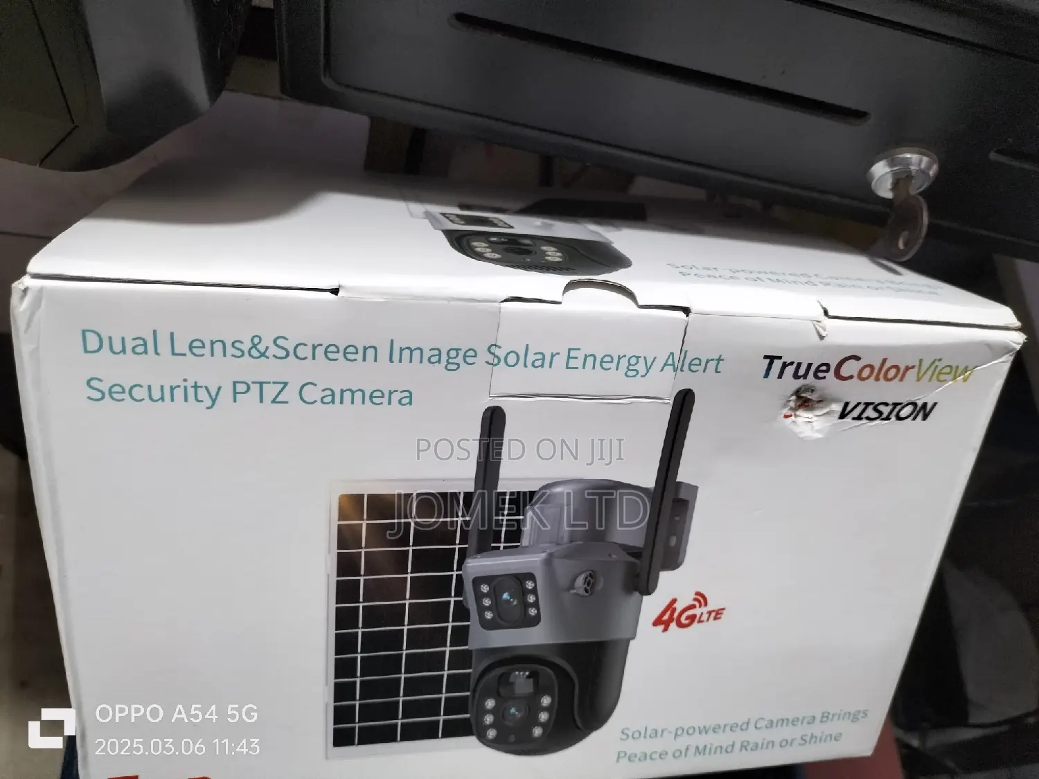 5mp Solar Powered 4g Simcard PTZ CCTV Camera Wireless