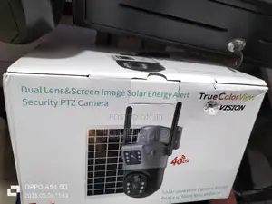 5mp Solar Powered 4g Simcard PTZ CCTV Camera Wireless