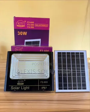 600w KTJ Solar Flood Light With 30w Solar Panel
