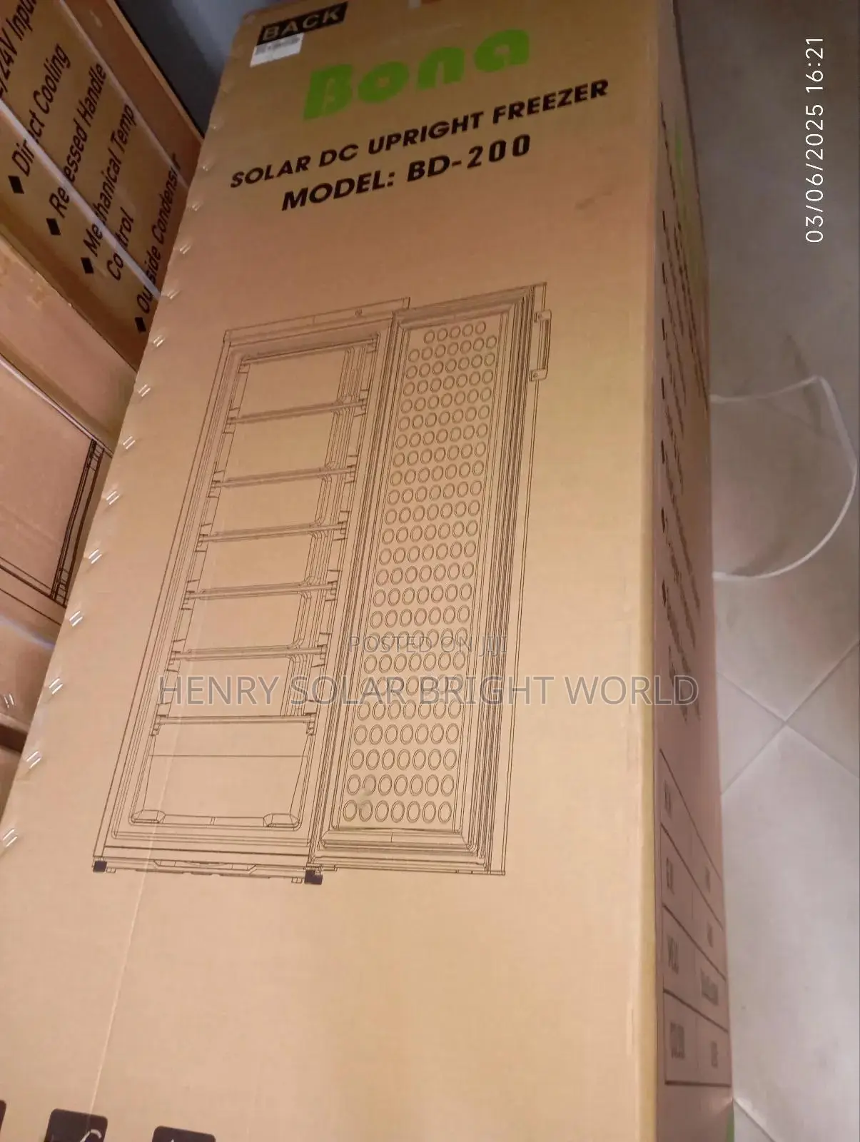 Bona Ac/Dc 200l Upright Freezer