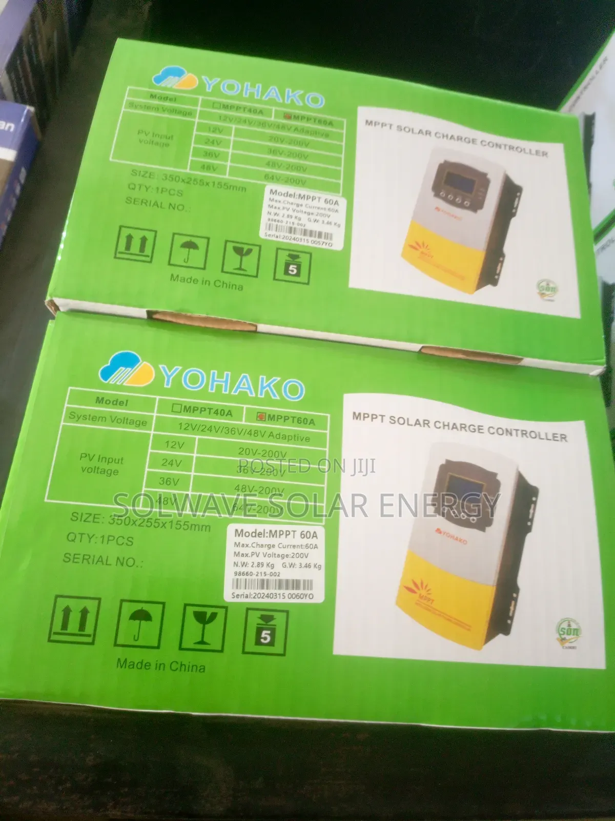 MPPT 60ah 48v Change Controller Yohako