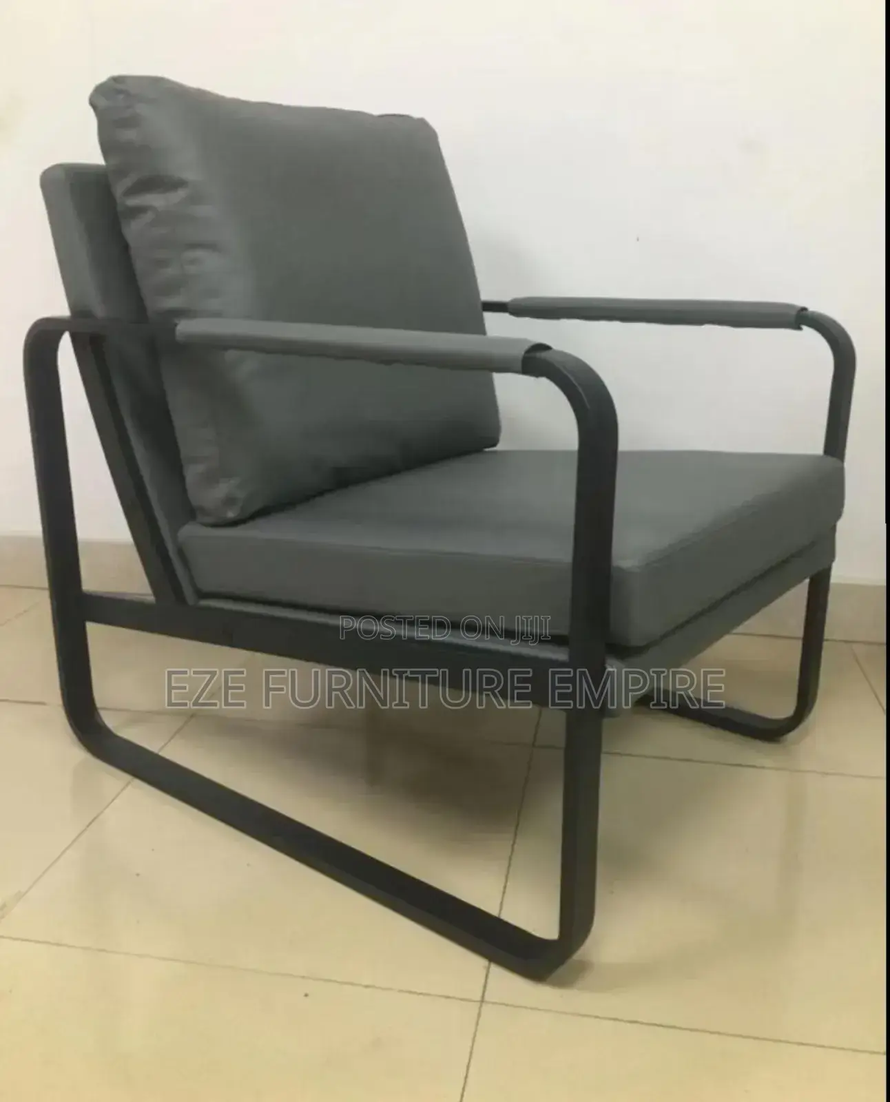 Single Sofa Chair With Soft Leather
