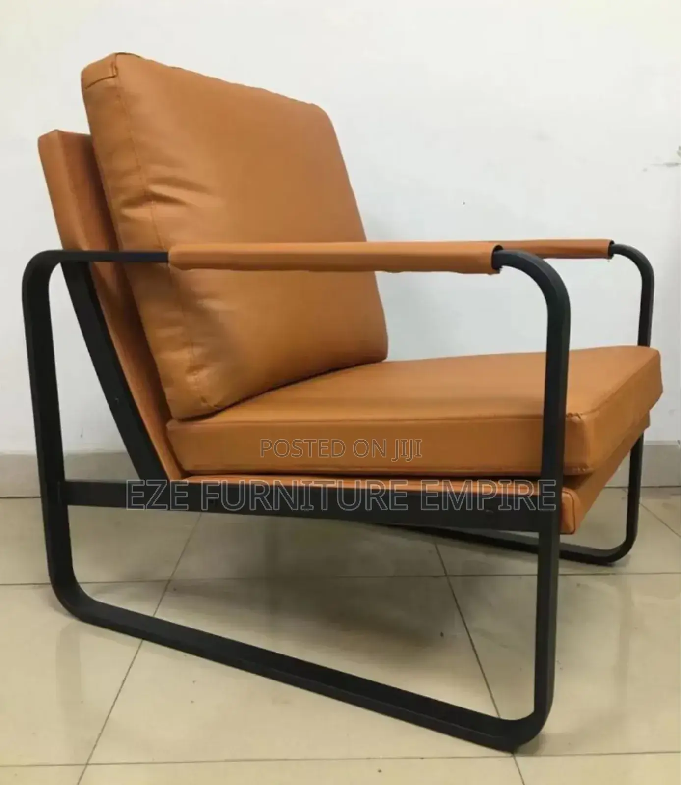Single Sofa Chair With Soft Leather