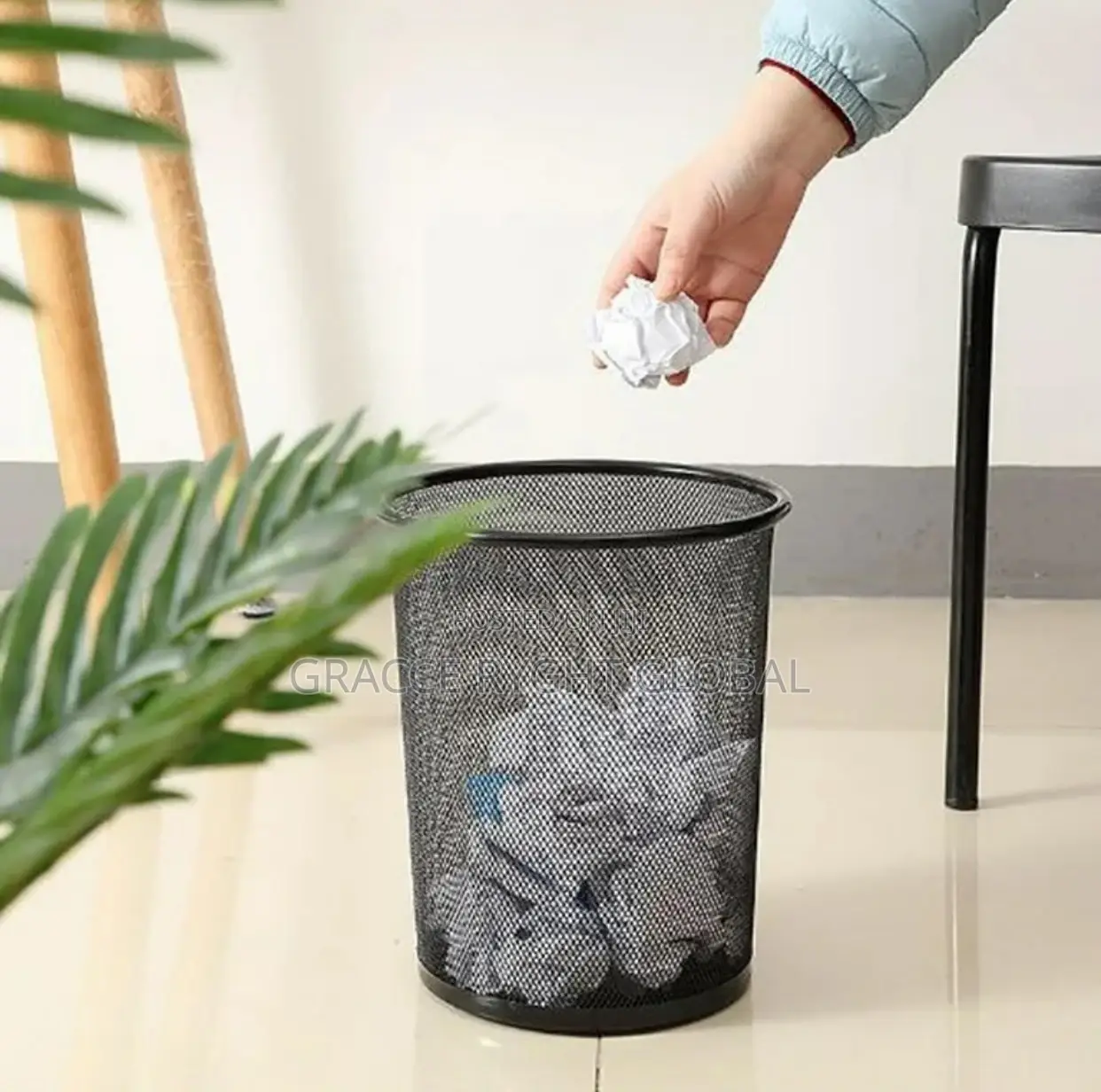 Metal Mesh Waste Bin