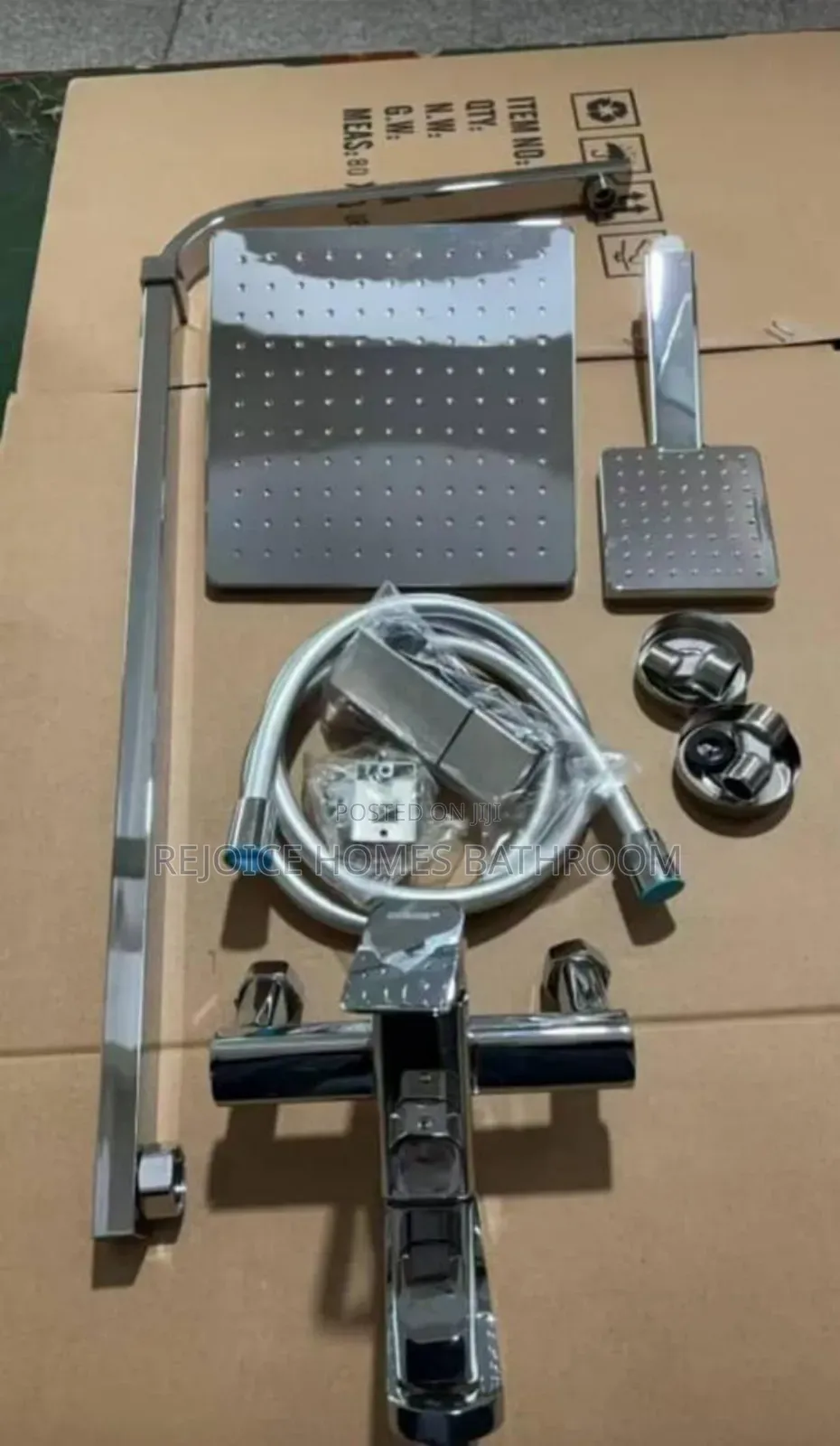 Chrome Square Shower Mixer