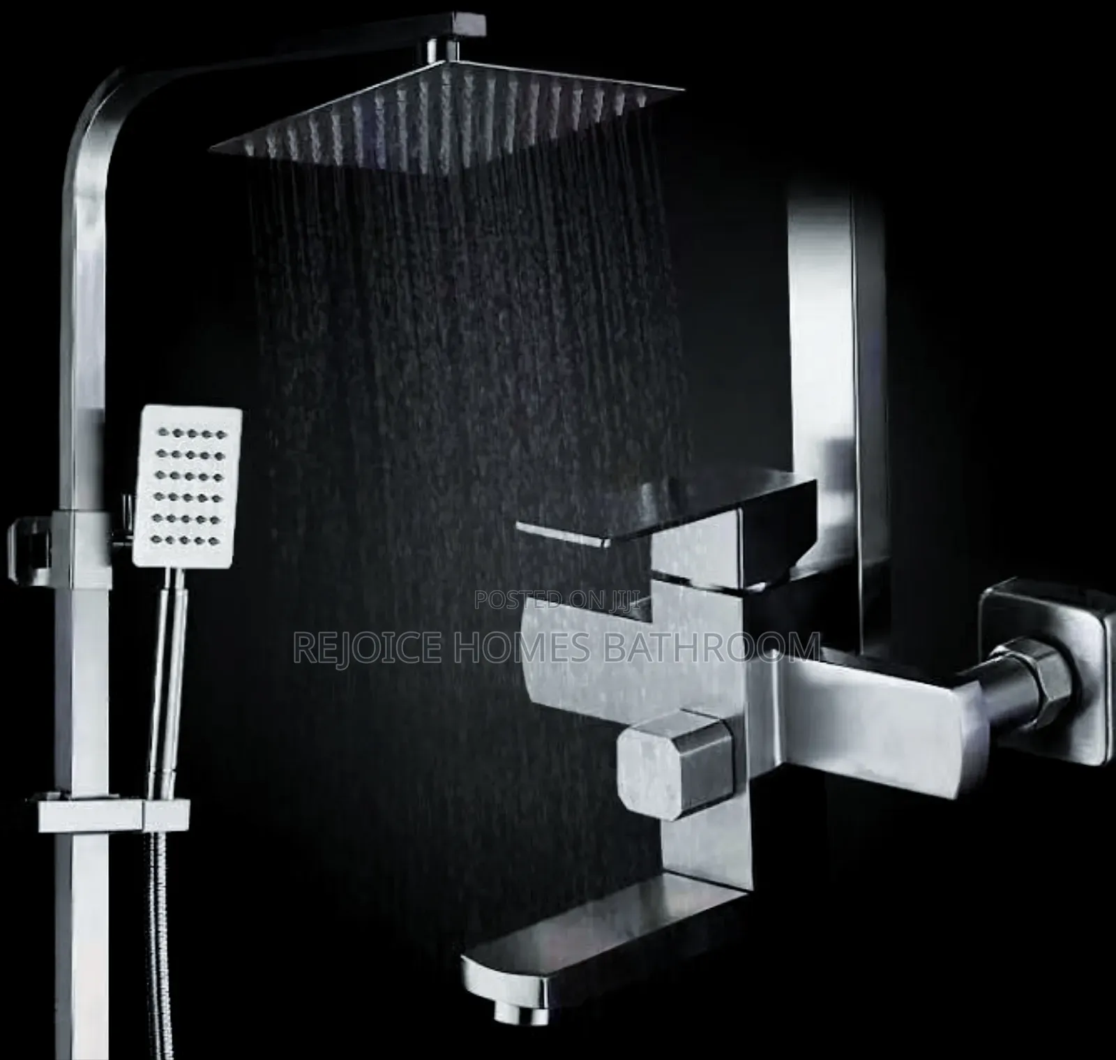 Chrome Square Shower Mixer
