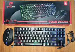 Wireless Keyboard Light With Mouse Rechargeable