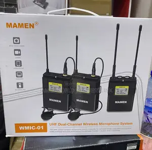 Photo - Mamen Professional Wireless Lapel Microphone for Camera