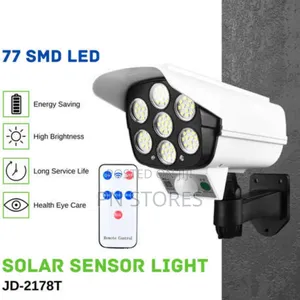 Solar Outdoor Security Movement Sensor Light With Remote