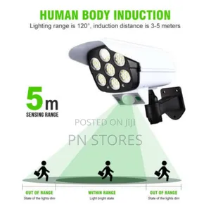 Solar Outdoor Security Movement Sensor Light With Remote