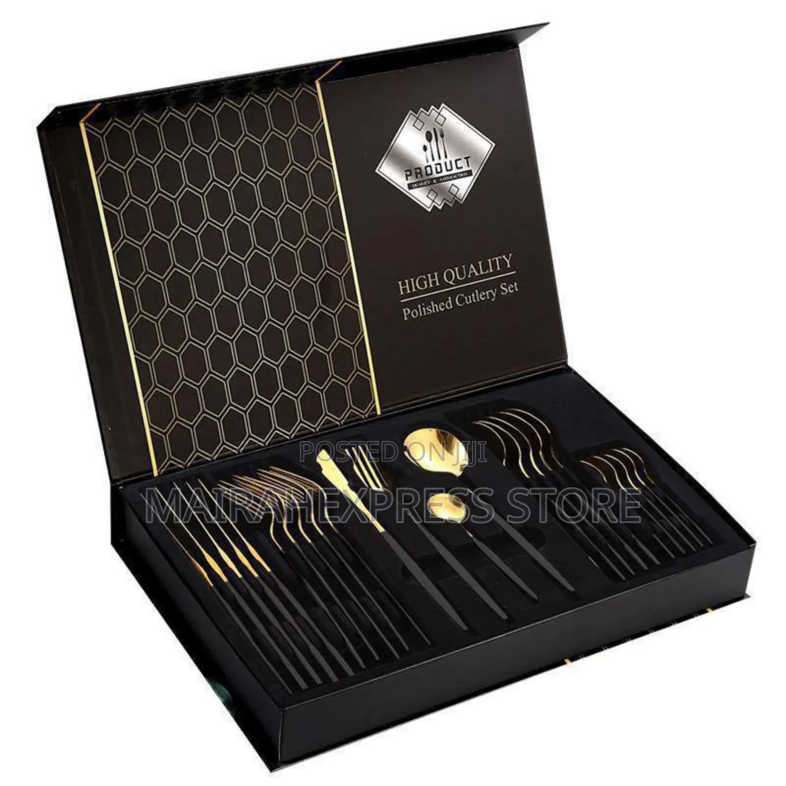 24pcs High Quality Cutleries (Black Color Only)