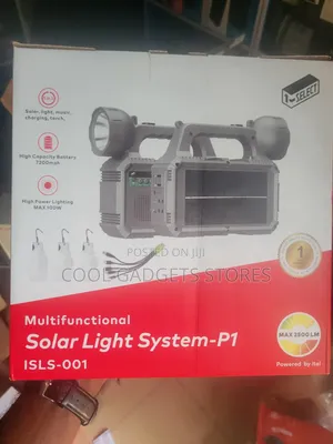Itel Multifunctional Solar Kit, Radio, 3 Bulbs Usb Jack