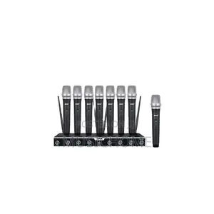 8in1 Professional Ultra High Frequency Wireless Microphone