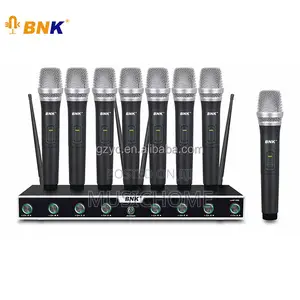 8in1 Professional Ultra High Frequency Wireless Microphone