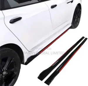 Original Universal Black With Red Car Side Protector