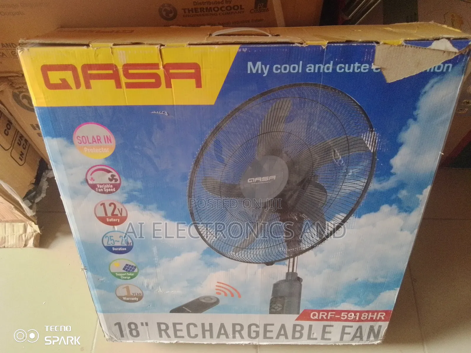 Qasa Rechargeable Fan