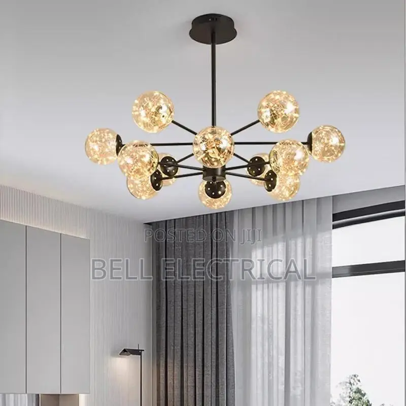 Luxury Gold Sputnik Chandelier