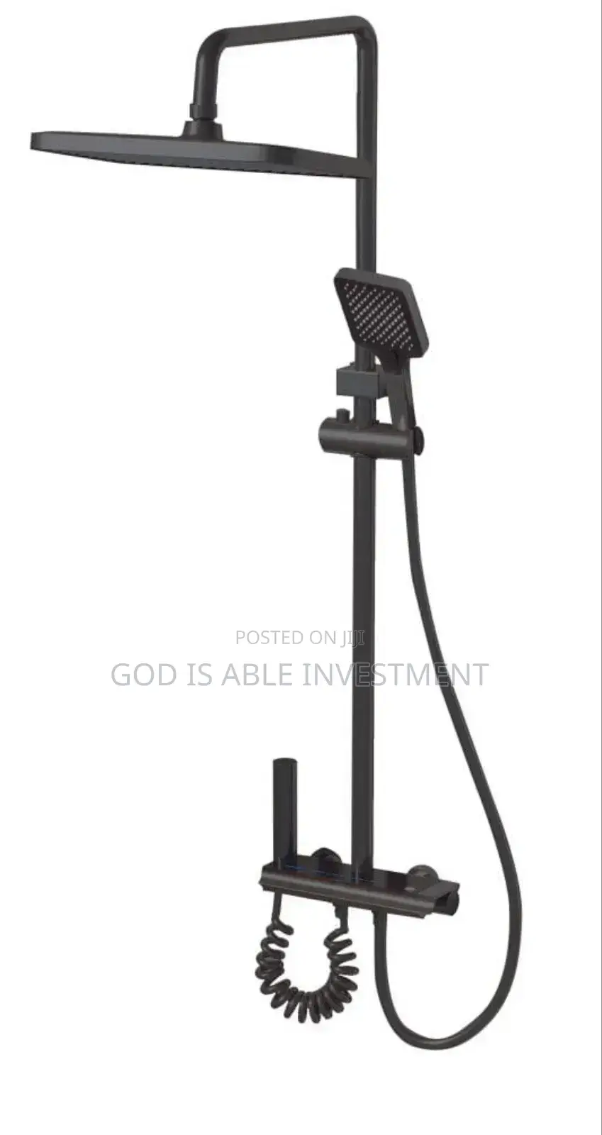 England Black Shower Set