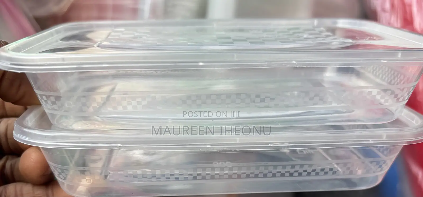 500ml Transparent Plastic- 100pcs