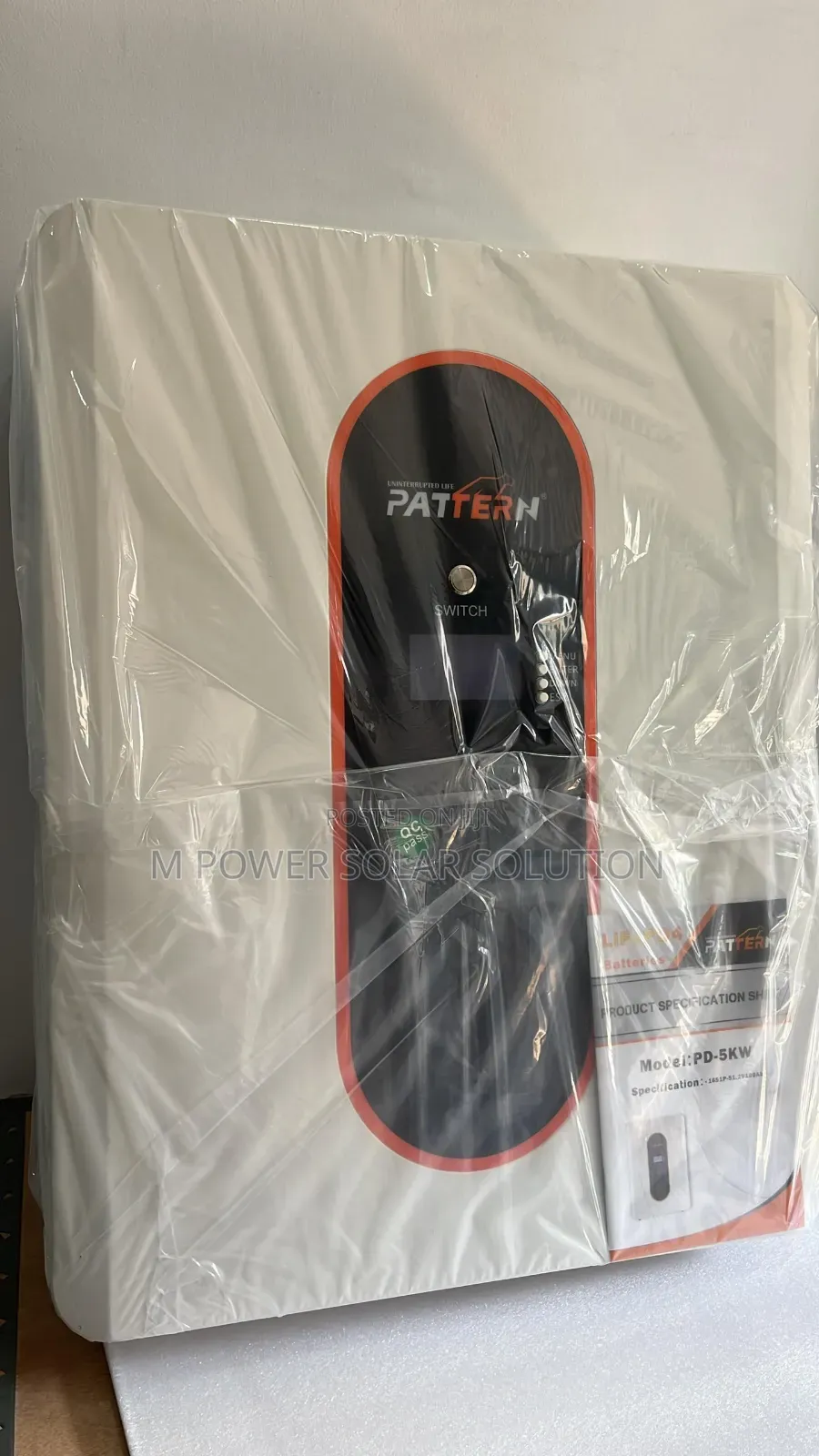 5kwh 51.2v Pattern Solar Lithium Battery