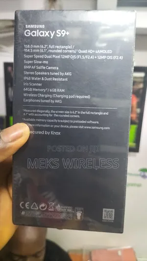 New Samsung Galaxy S9 Plus 64 GB