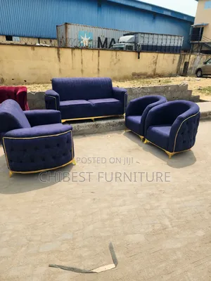 Seven Seaters Upholstery Padded Sofa