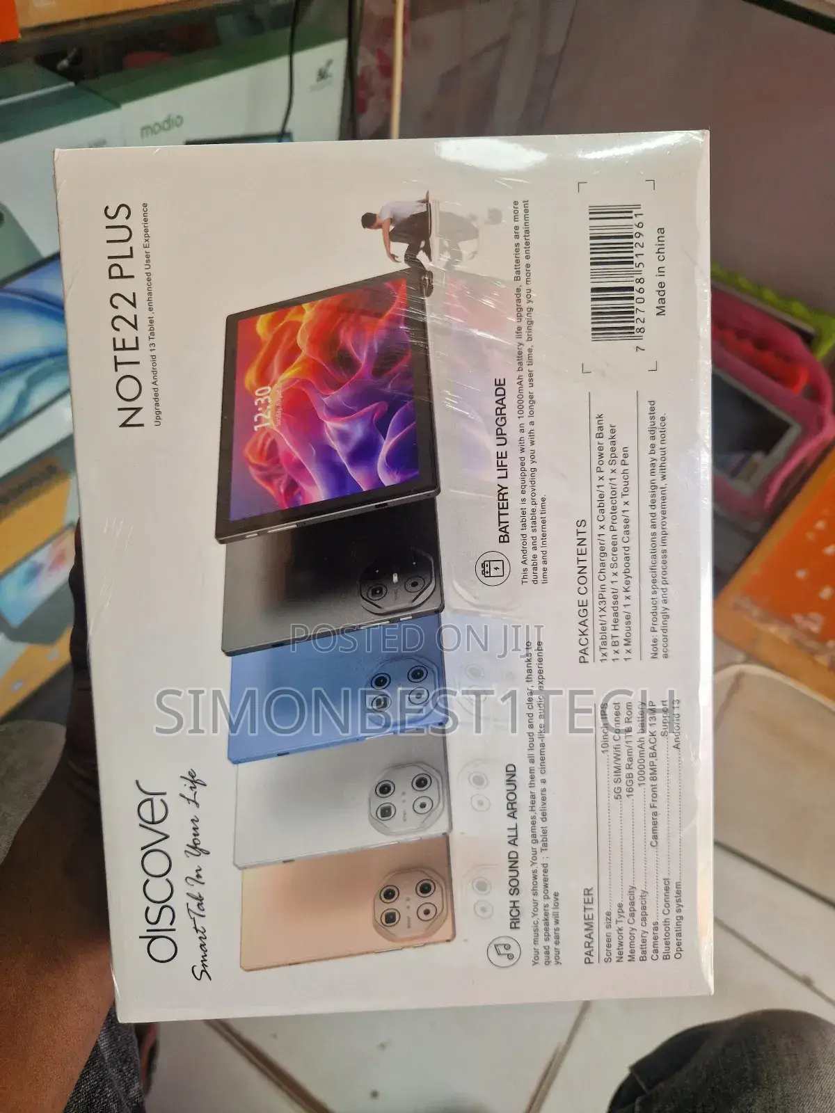 New Discover Note 22 Plus 1 TB Silver