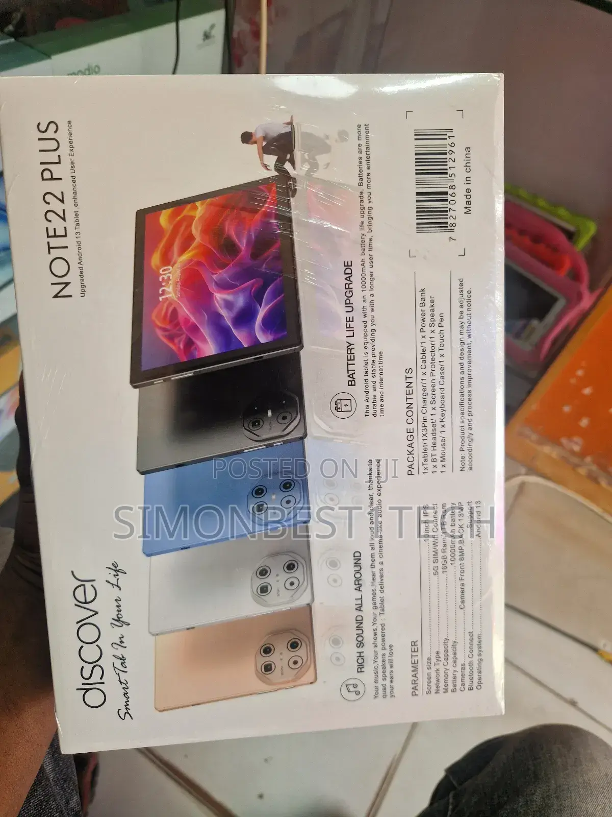 New Discover Note 22 Plus 1 TB Silver