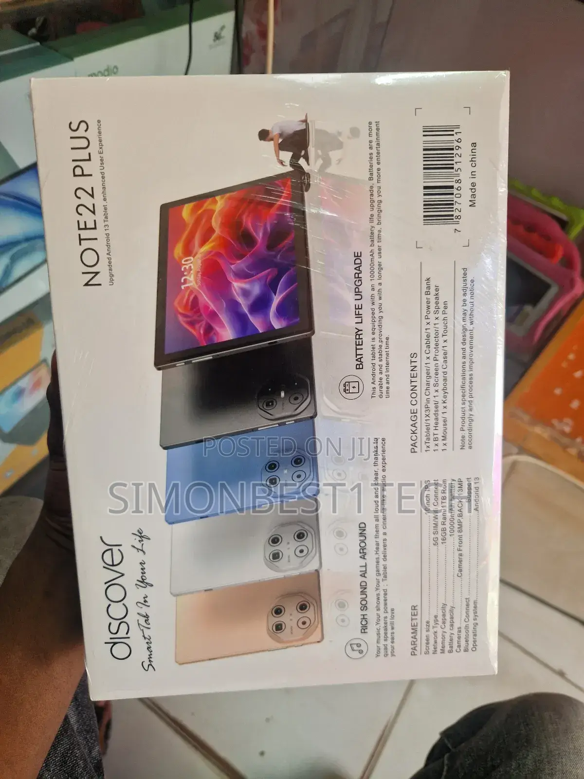 New Discover Note 22 Plus 1 TB Silver