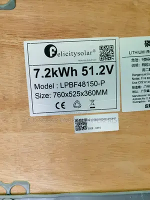 Felicity Solar Lithium Ion Battery 7.2kwh 48v Is Available