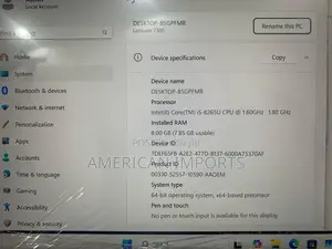 Laptop Dell Latitude 7400 8GB Intel Core I5 SSD 256GB