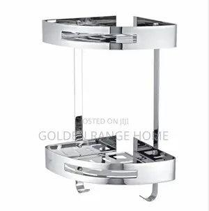 Stainless Two Step Bathroom Shelf