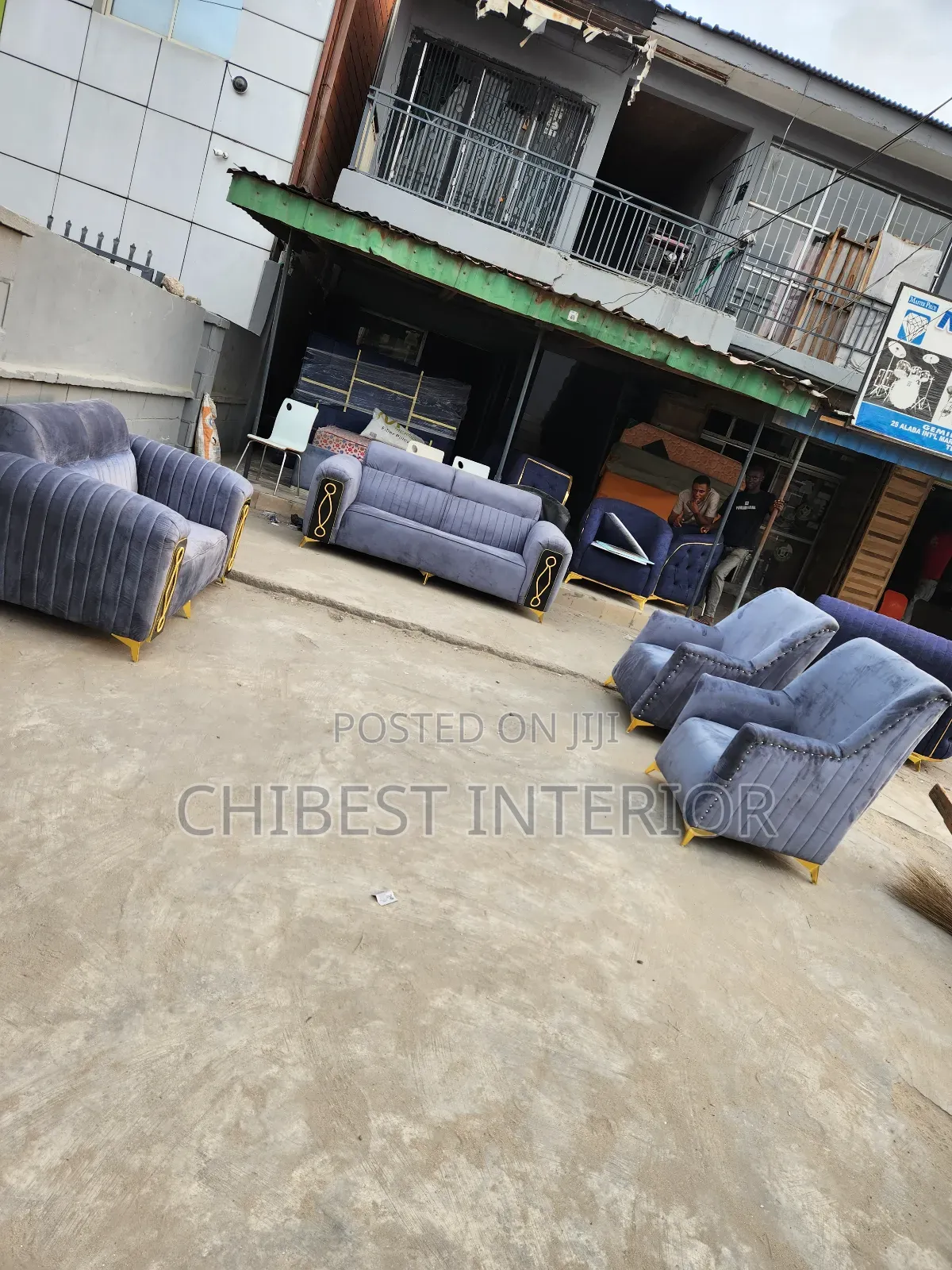 Quality Complete Set of Padded Upholstery Sofa Couch