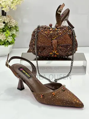 High Quality Women’S Shoes With Swavroski Purse