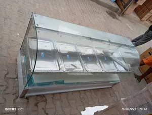 Curved Glass Food Warmer.