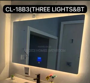 Photo - 130 by 80 Led Mirror With Bluetooth