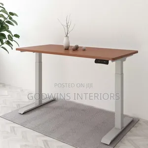 Electrical Adjustable Table (Brown Top)1.6mtr