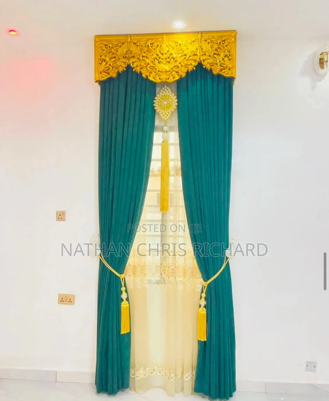 Baby Green Royal Curtains