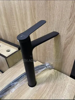 Black Long Basin Mixer W2