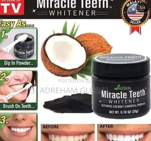 Miracle Teeth Whitener With Coconut Charcoal Power