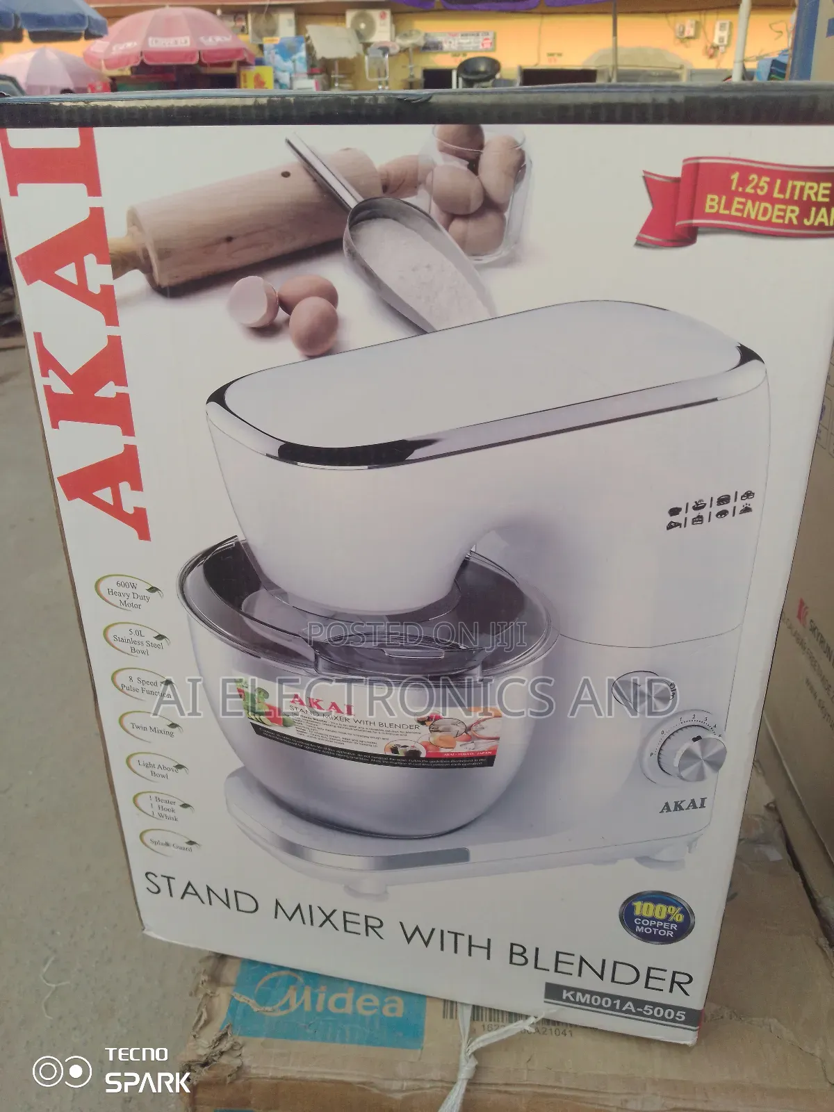 Akai Standing Mixer With Blender.