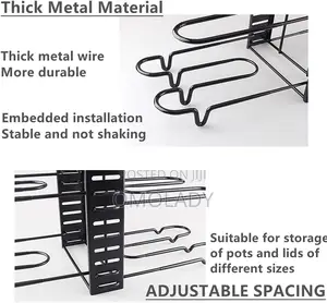 Pot Rack Organizer 8-Layer