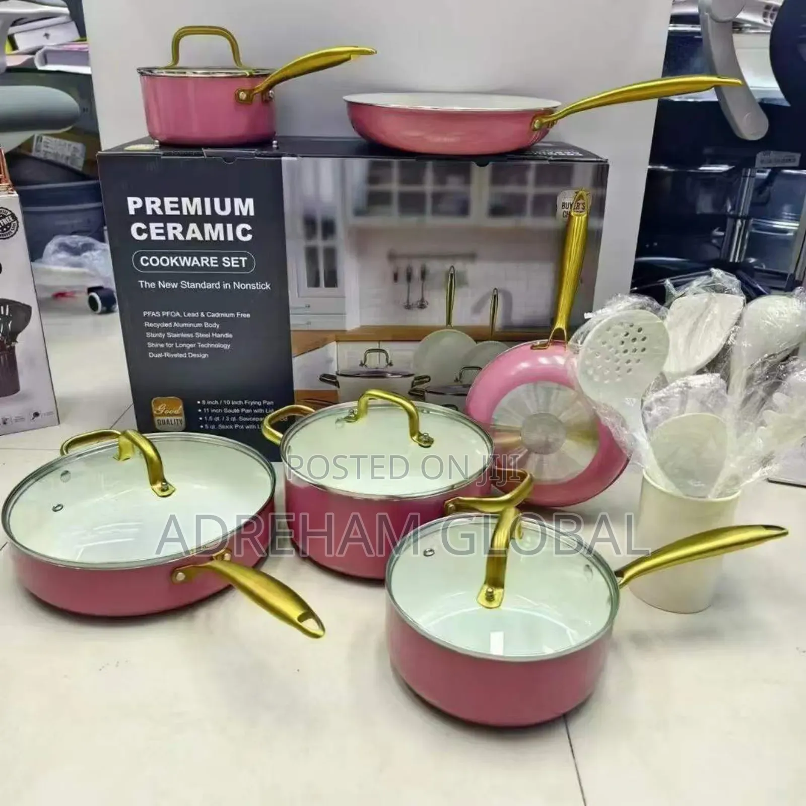 Premium Ceramic Pot With Silicone Kitchenwares
