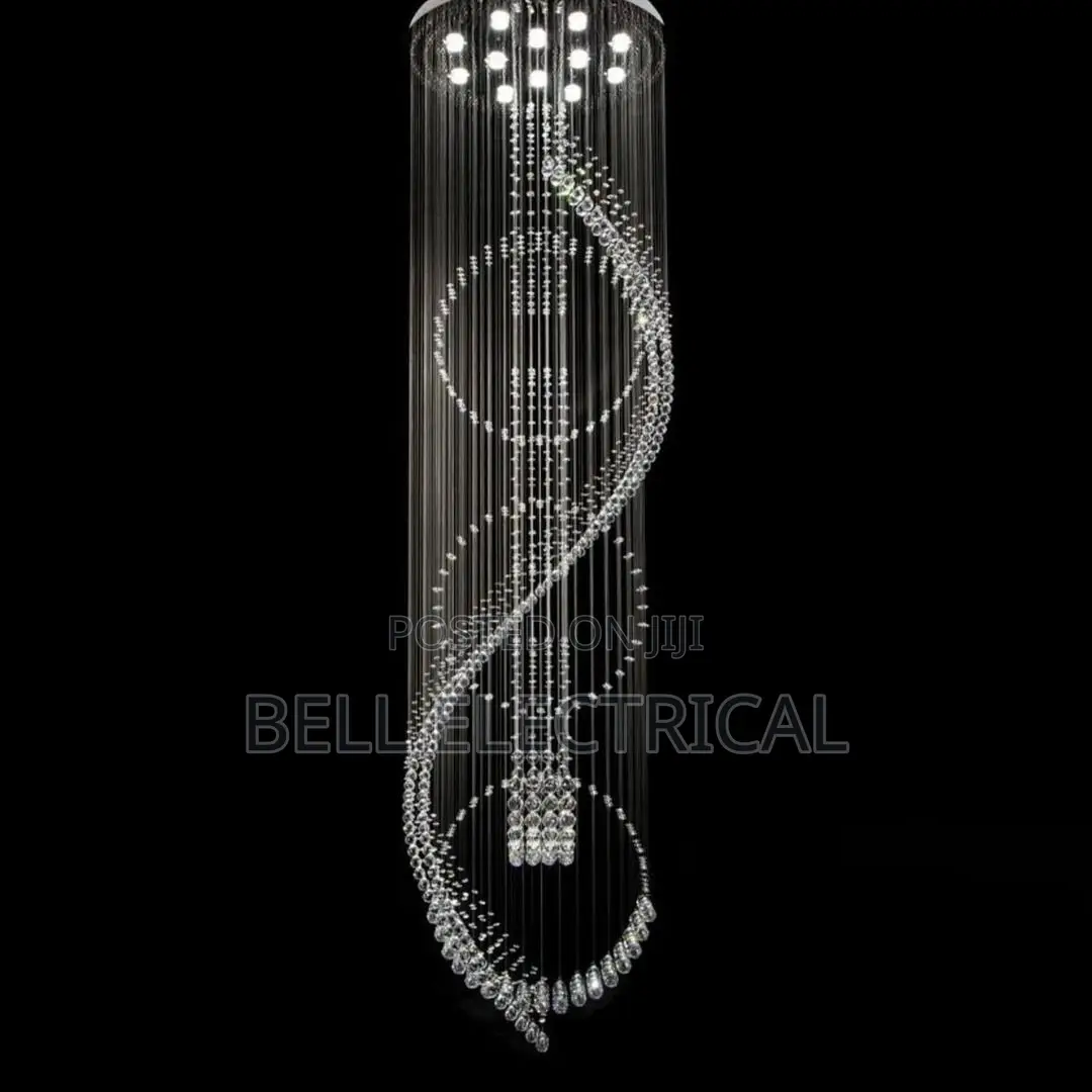 Luxury Crystal Spiral Chandelier