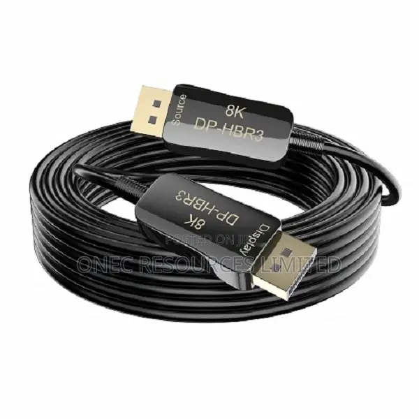 High Speed Dp to Dp Fiber Optic Cable 20m Ultra Hd