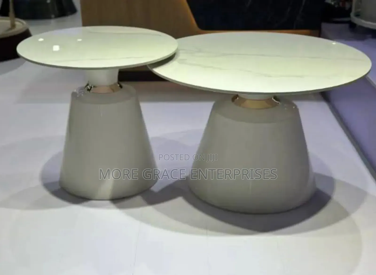 Imported Center Table and Stool.