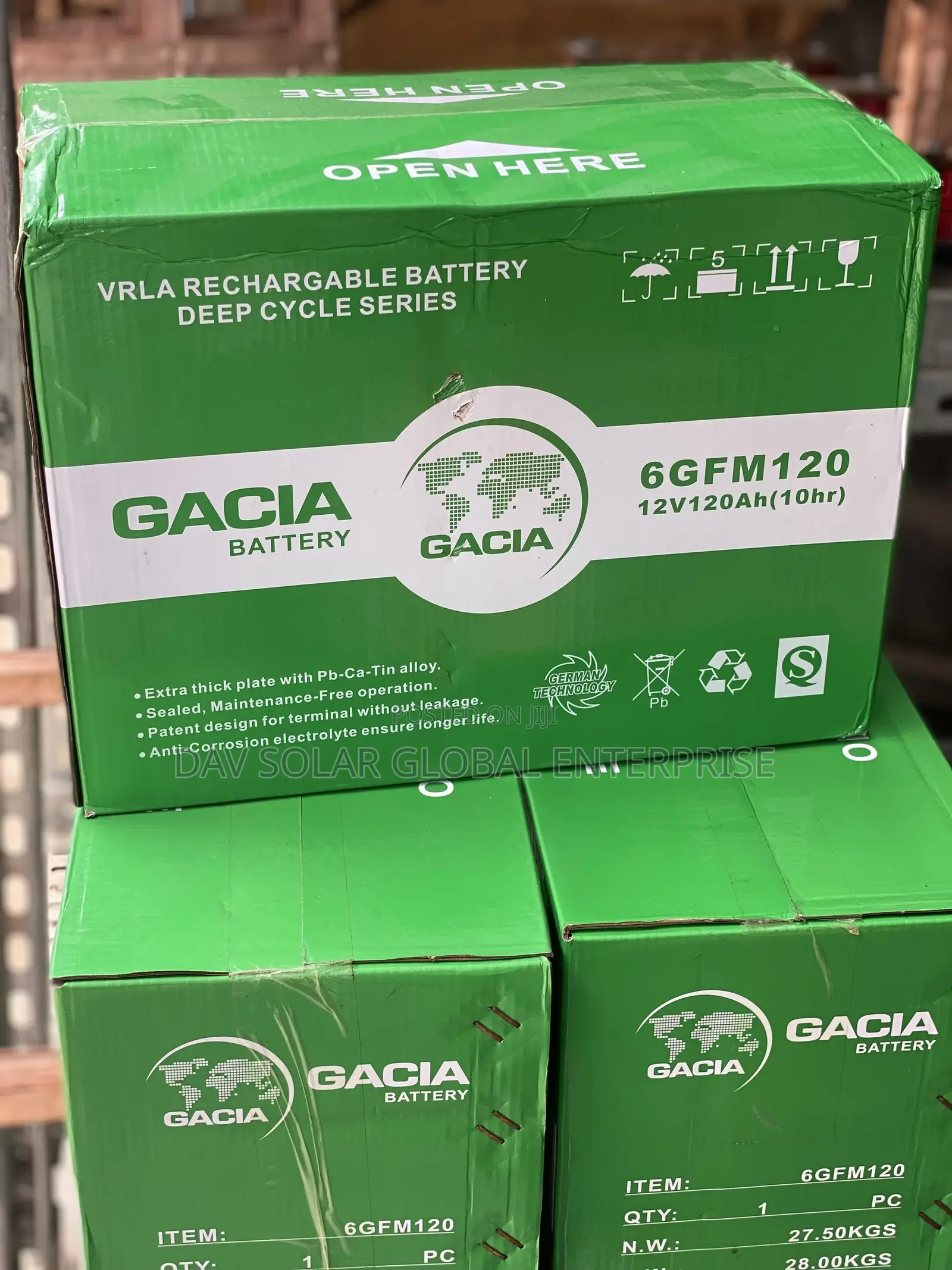 Gacia 120ah Solar Battery