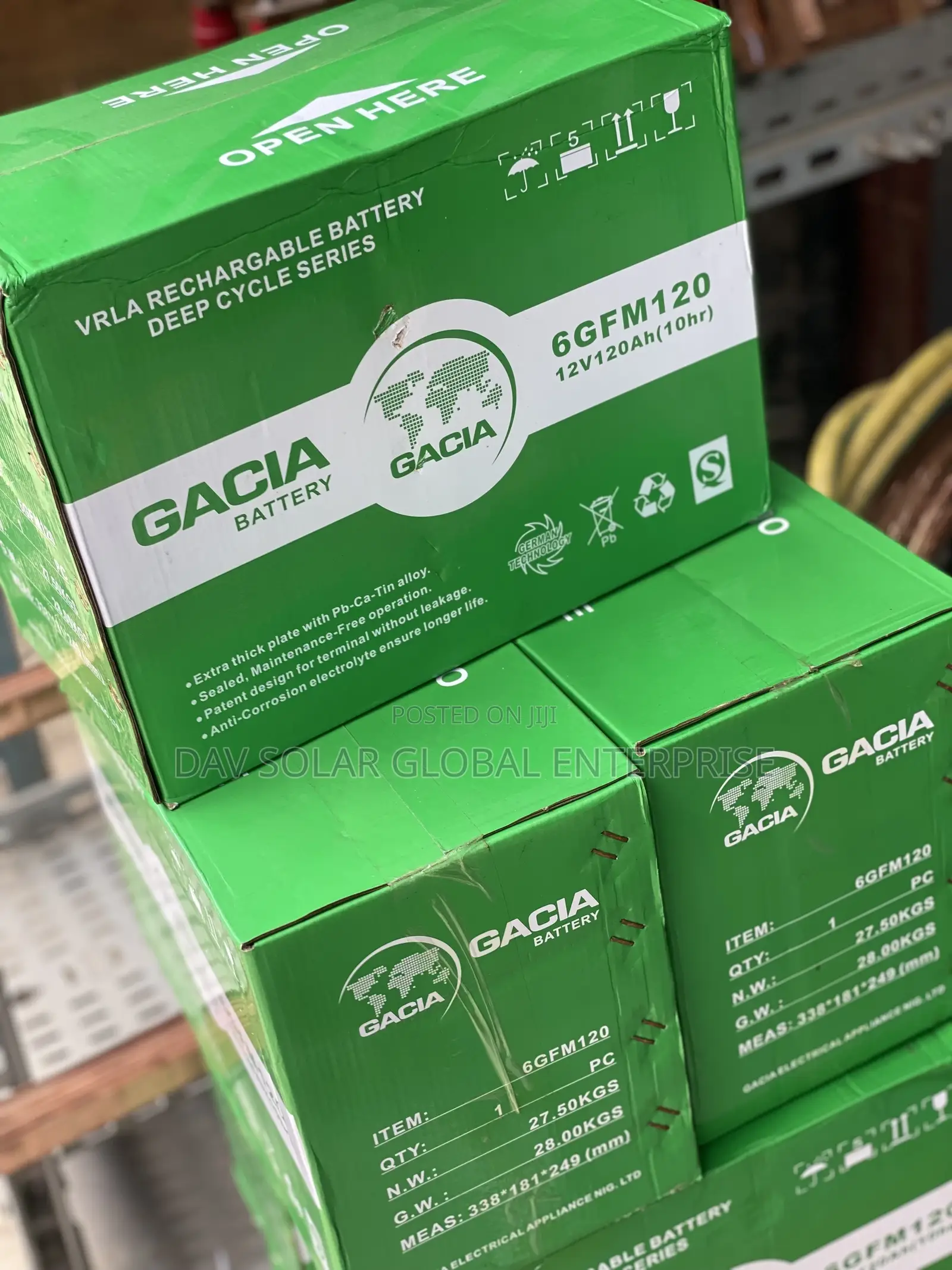Gacia 120ah Solar Battery
